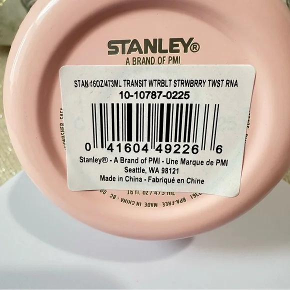 Stanley Strawberry Cream Twist 16oz AEROLIGHT Transit Bottle Target Exclusive - Picture 9 of 12